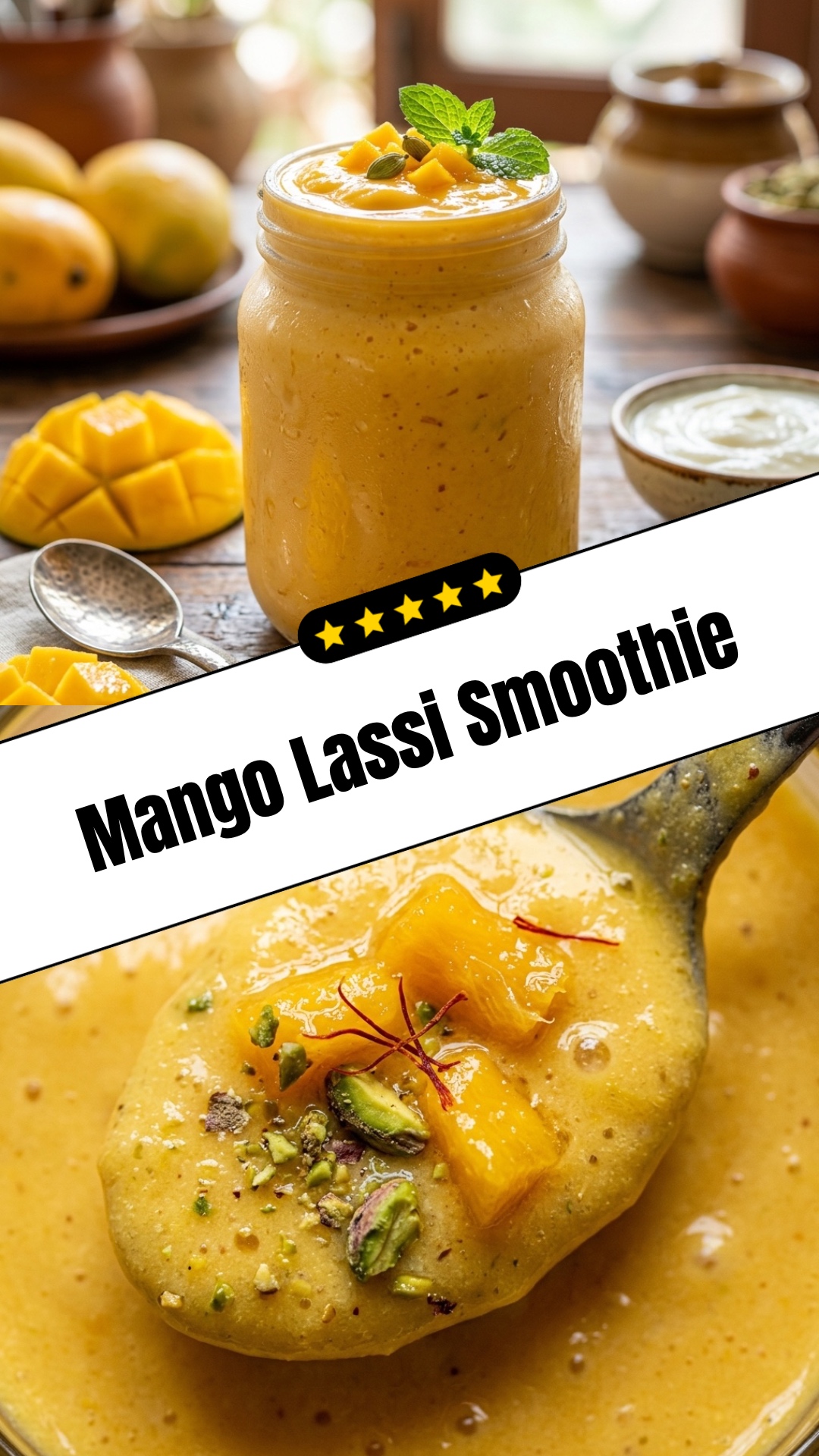 Mango Lassi Smoothie - pin