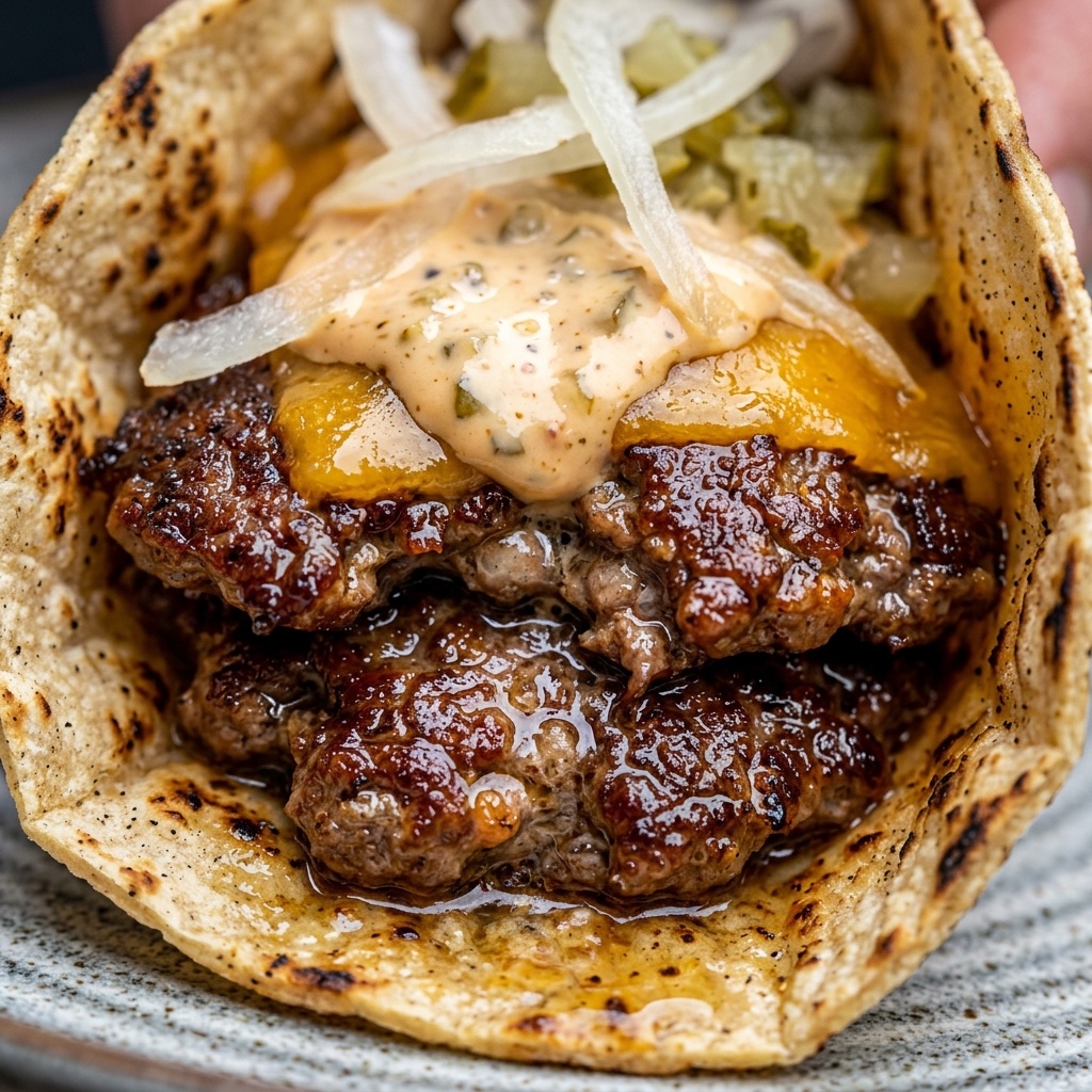 Smash Burger Tacos