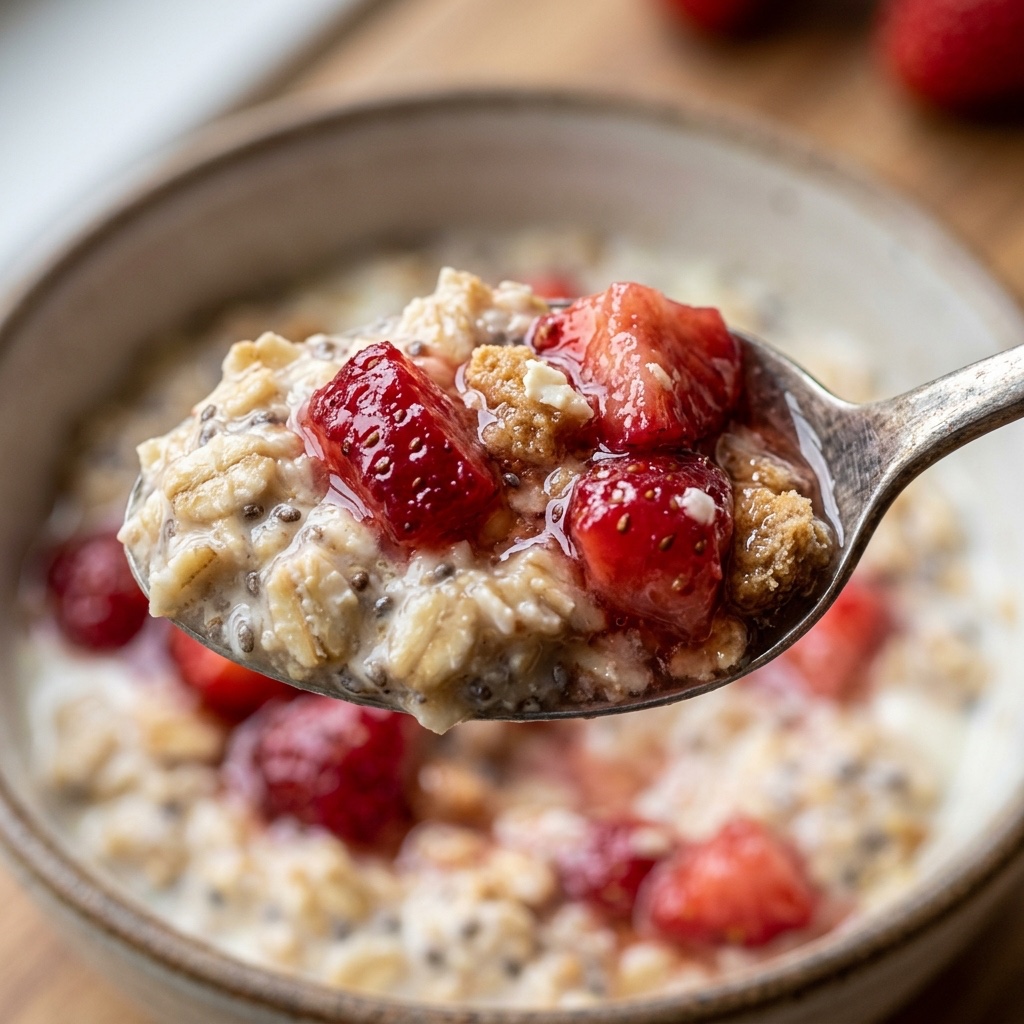 Strawberry Cheesecake Overnight Oats