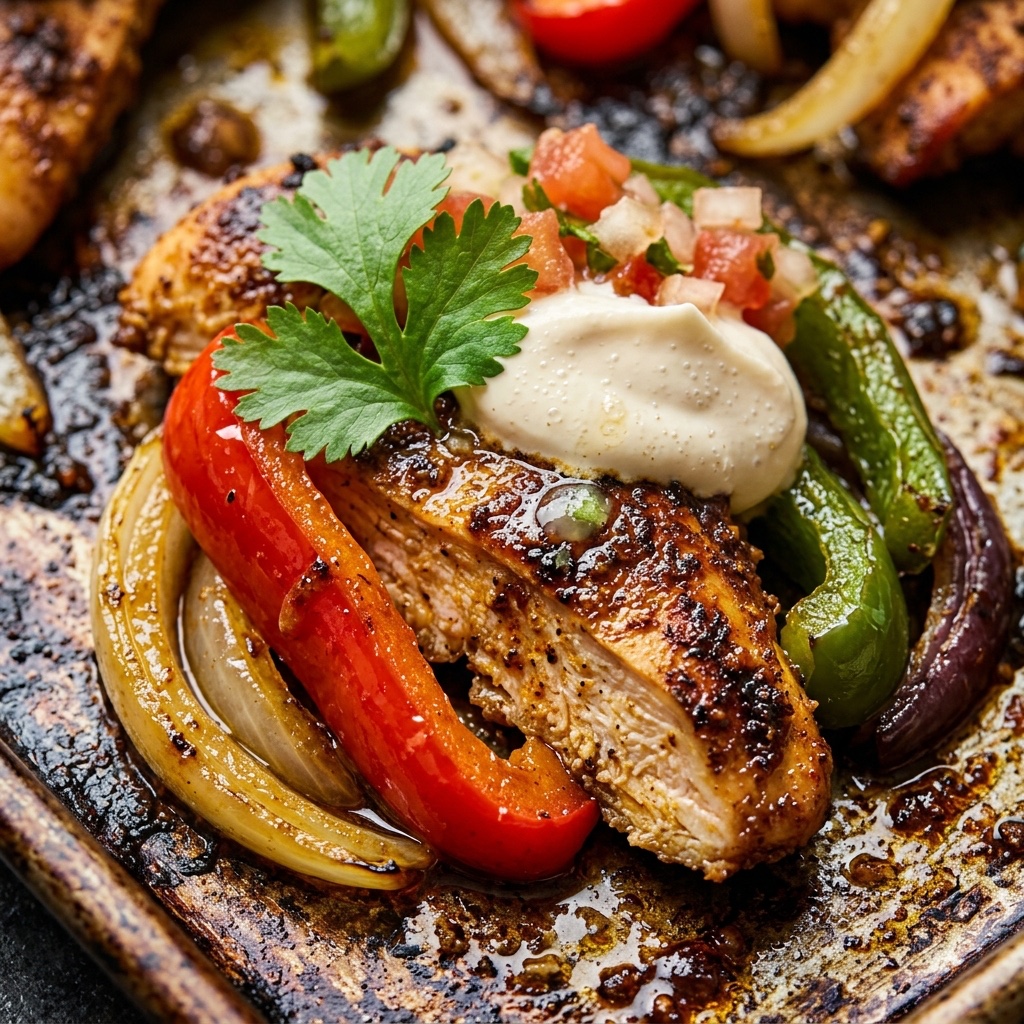 Sheet Pan Chicken Fajitas