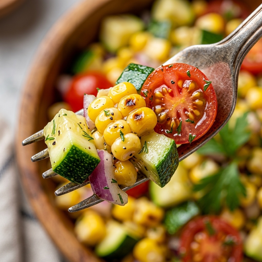 Summer Corn and Zucchini Salad