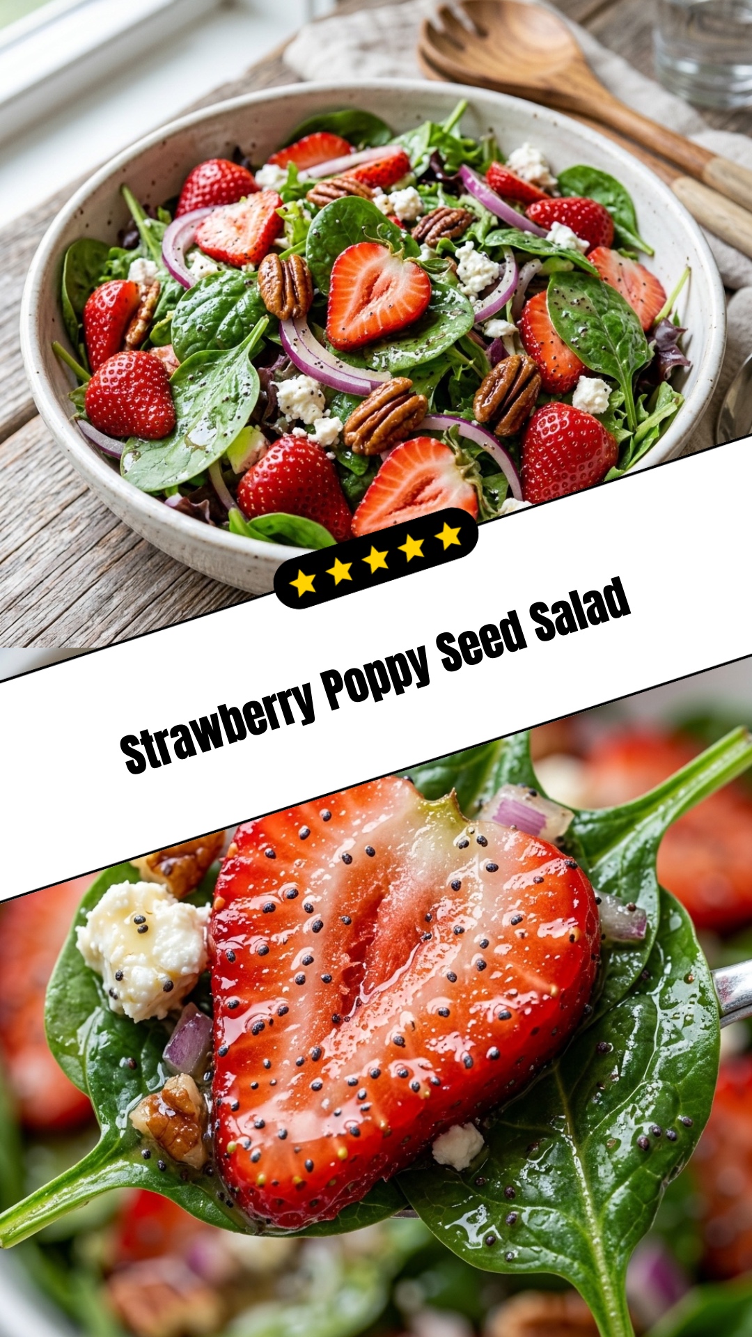 Strawberry Poppy Seed Salad - pin