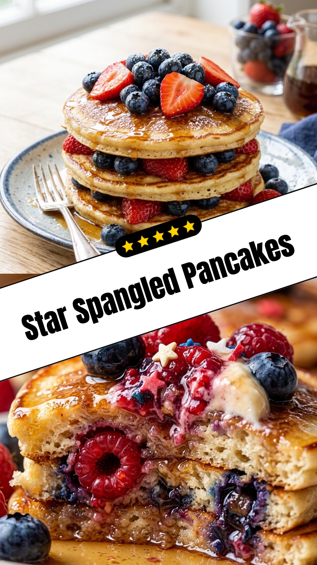 Star Spangled Pancakes - pin