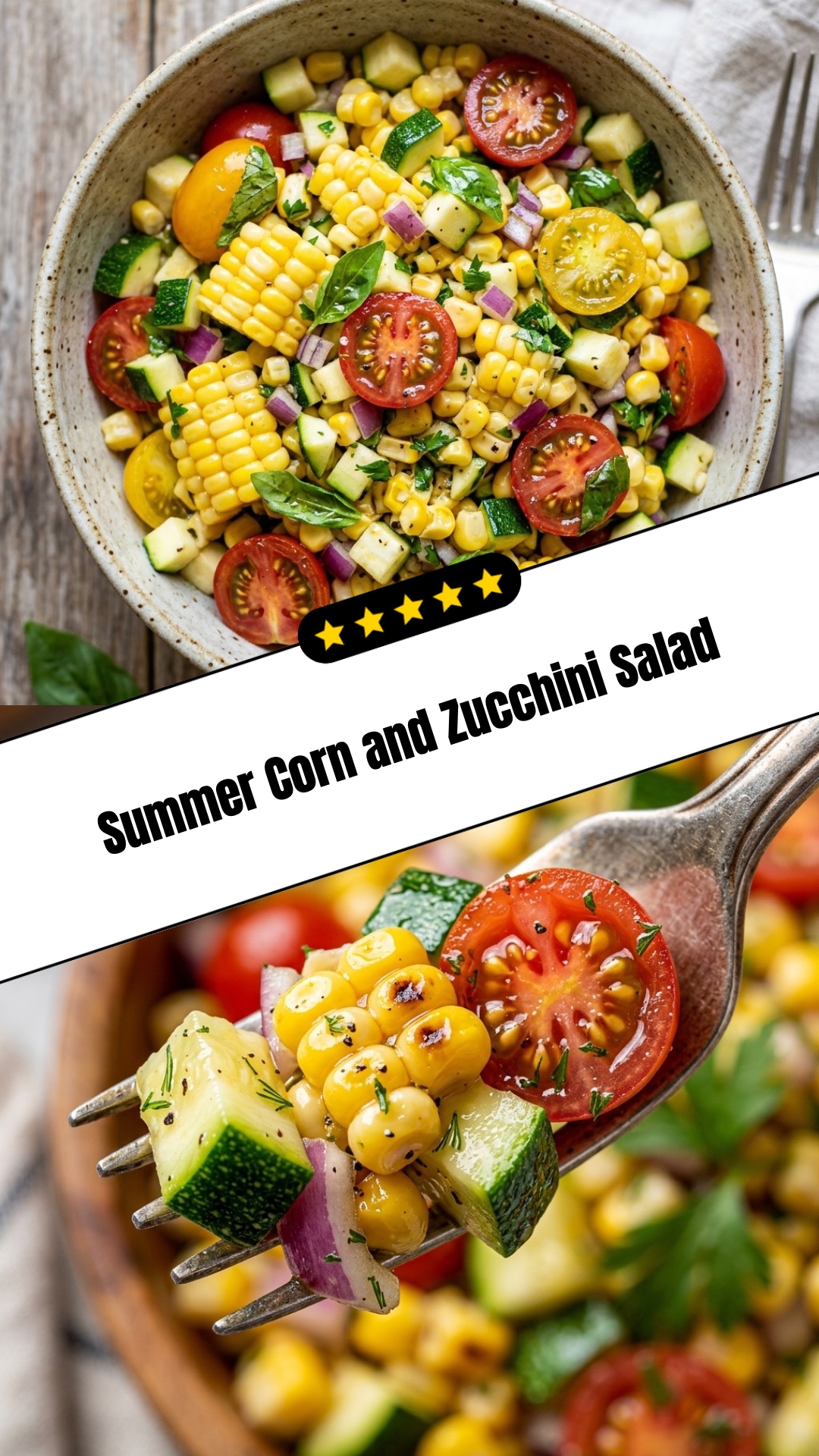 Summer Corn and Zucchini Salad - pin