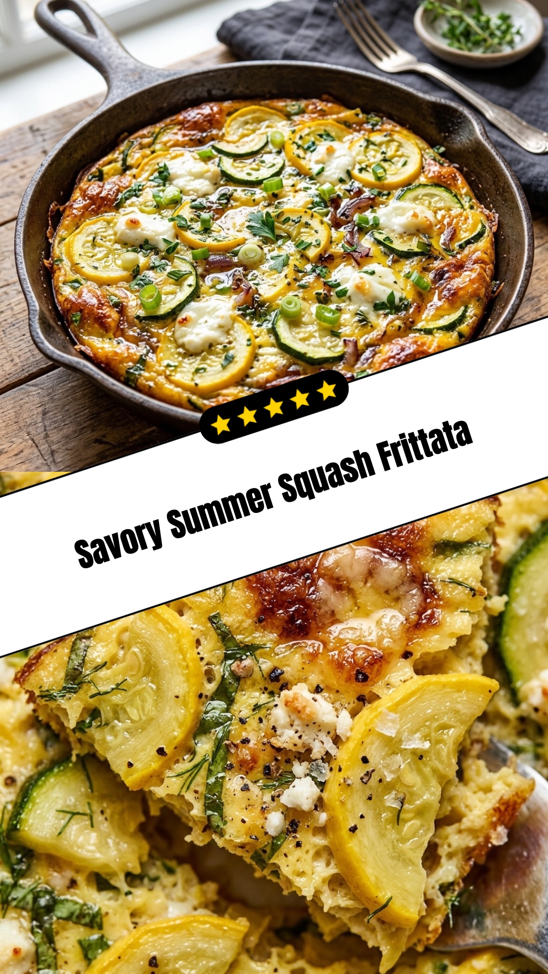 Savory Summer Squash Frittata - pin