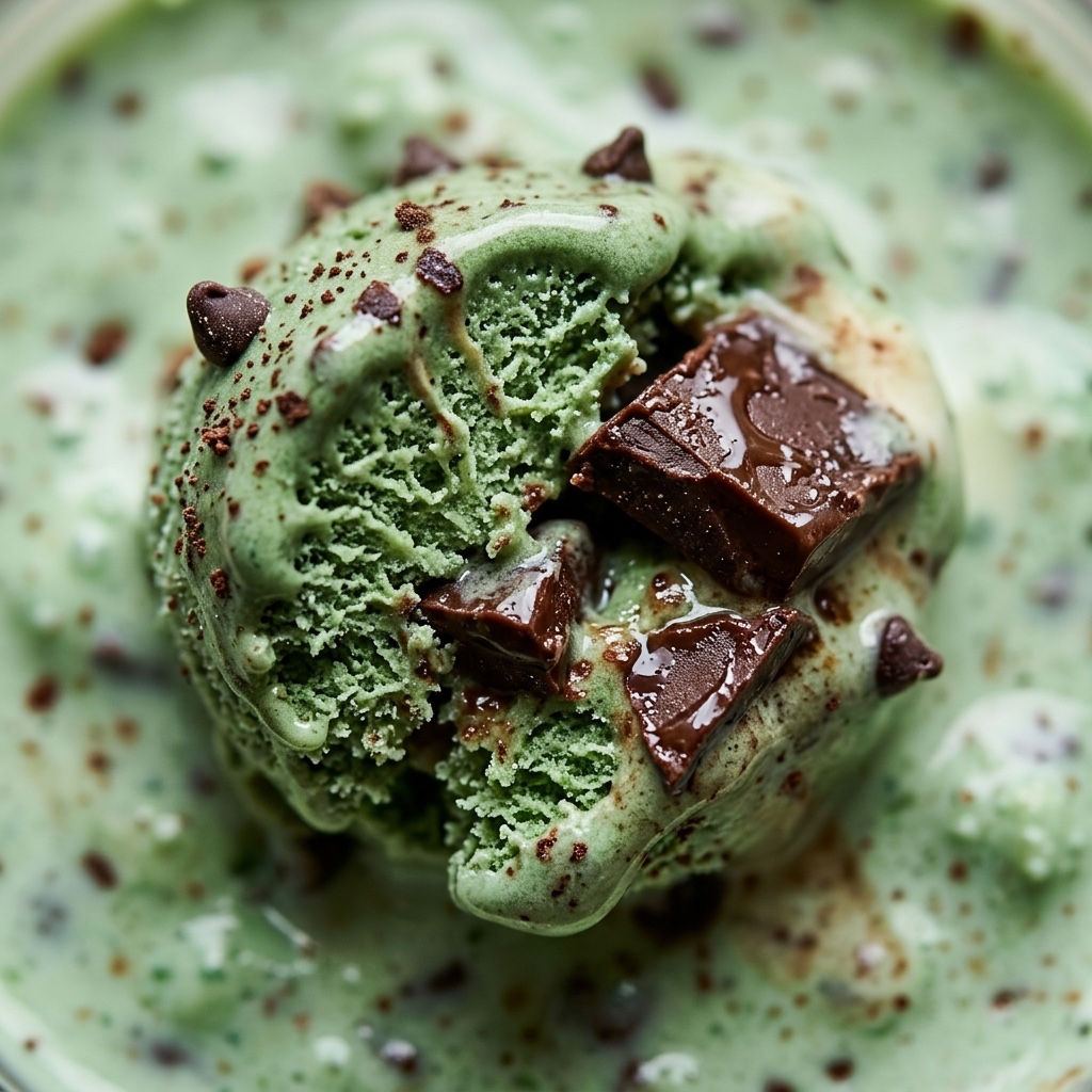 mint chip milkshake