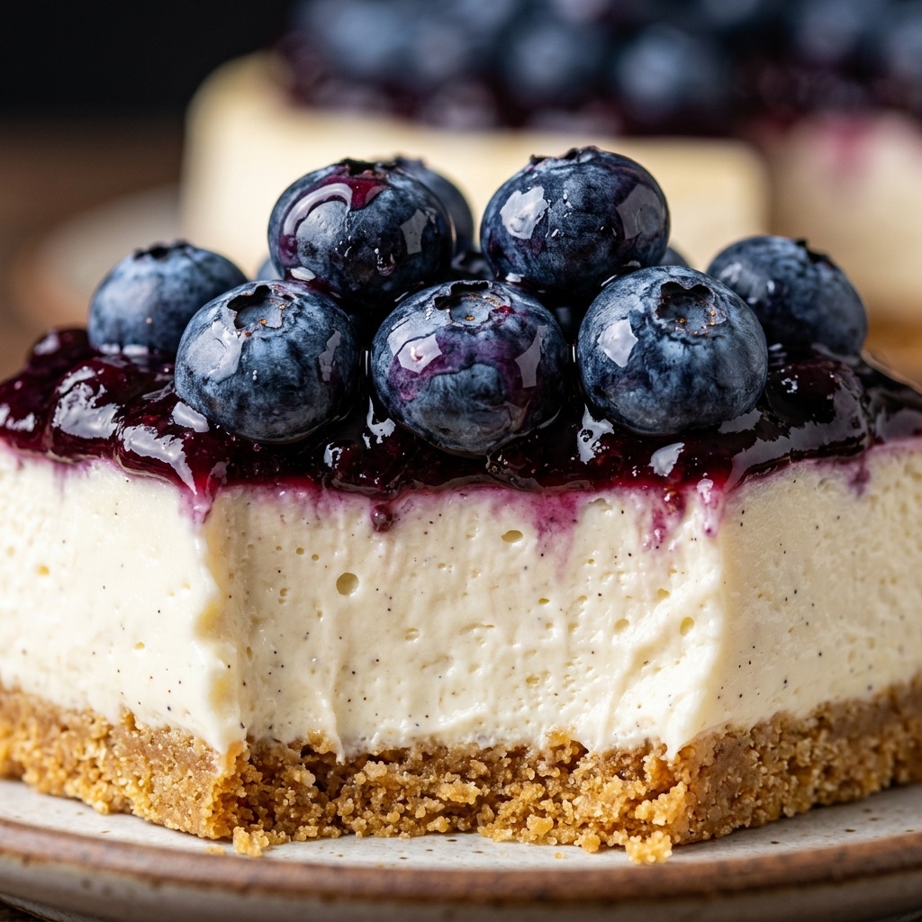 No-Bake Blueberry Cheesecake