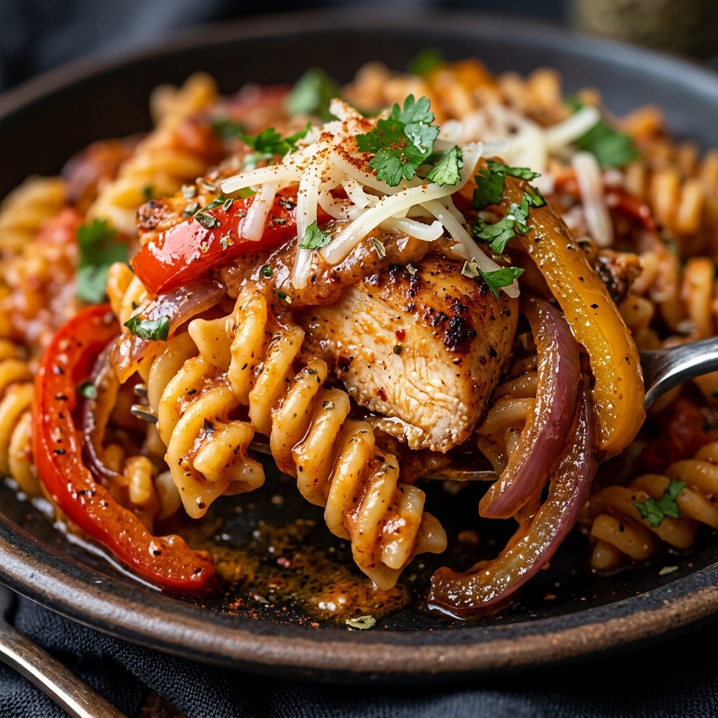 One Pot Chicken Fajita Pasta