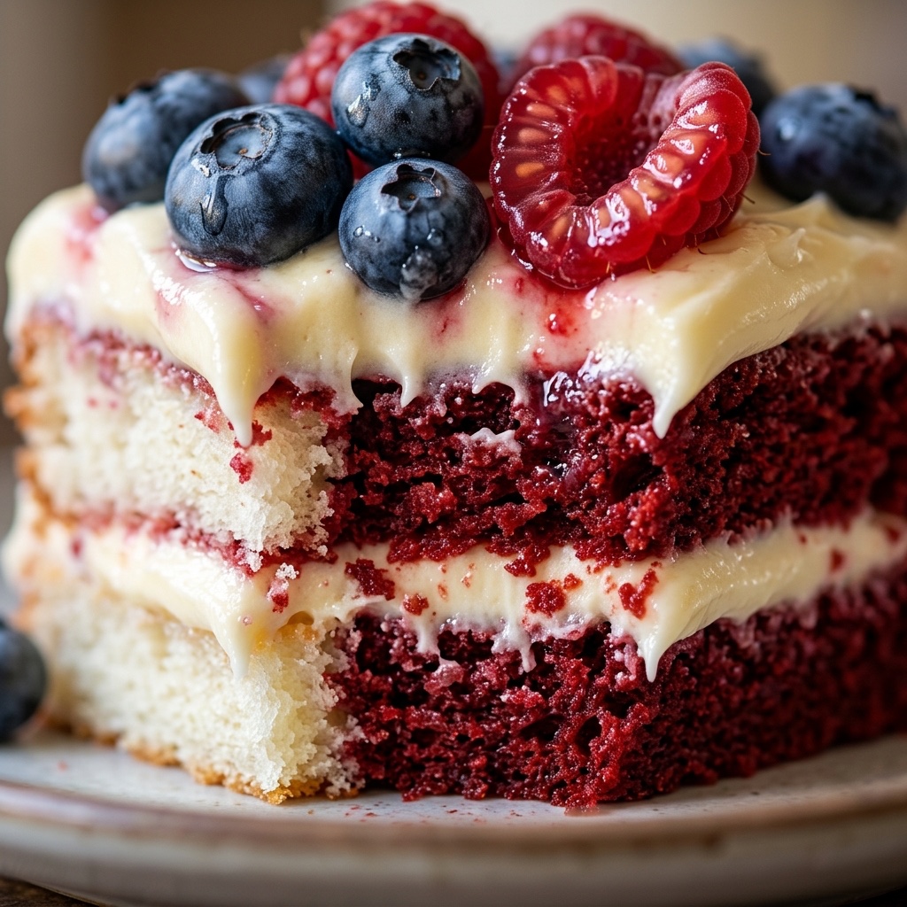 Patriotic Flag Cake