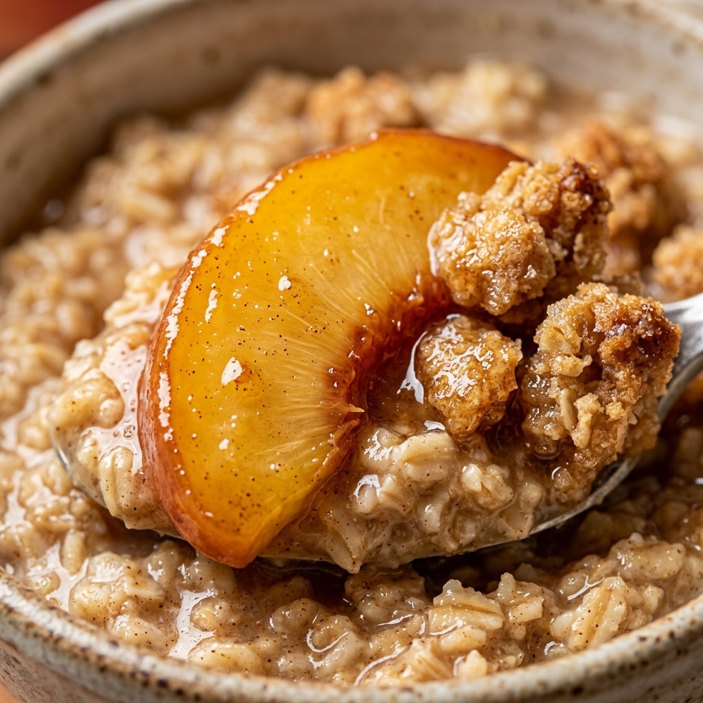 Peach Cobbler Oatmeal