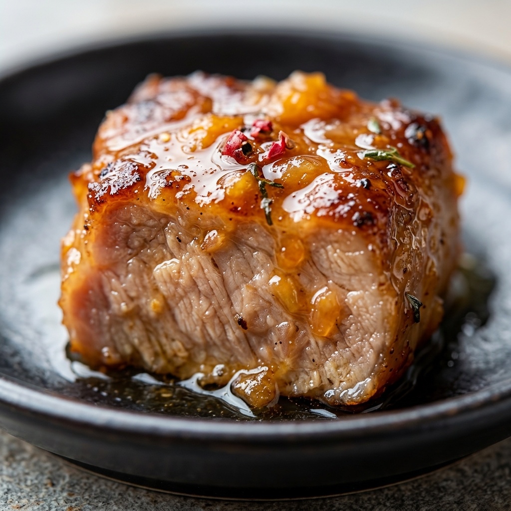 Peach Glazed Pork Chops
