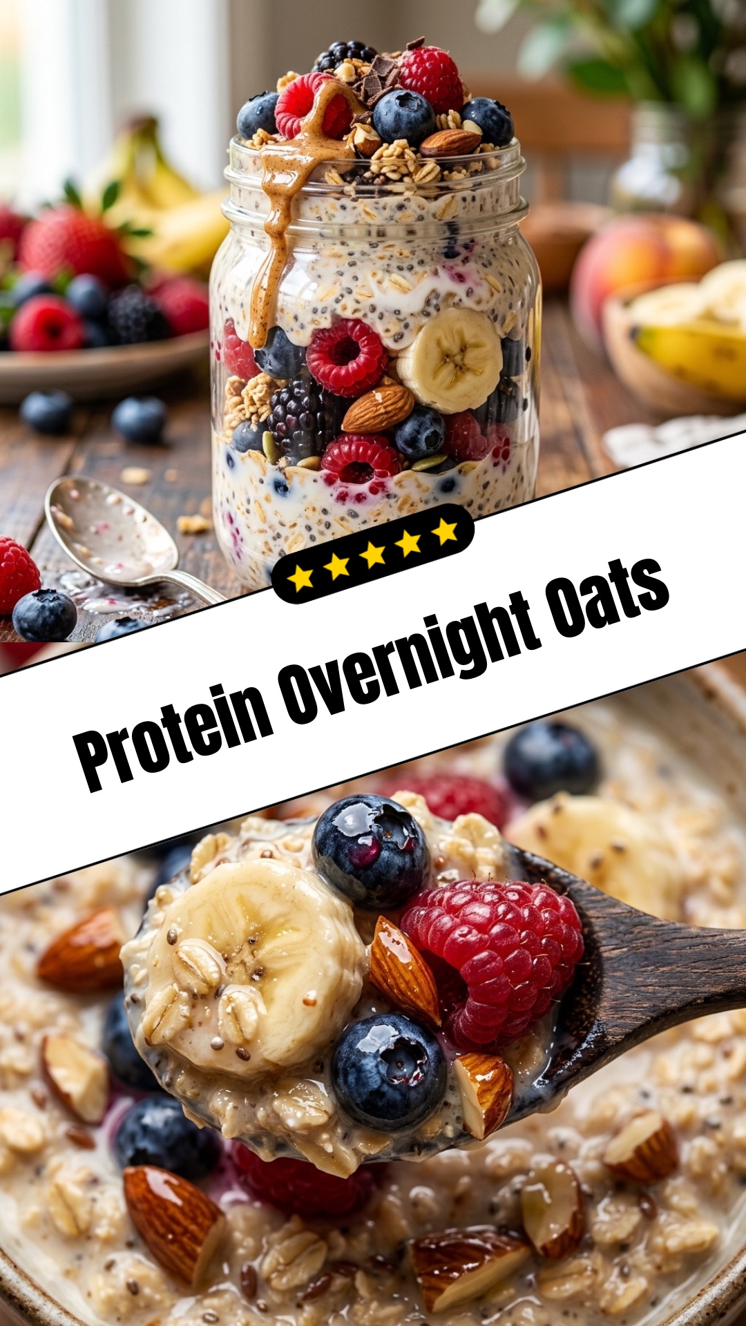 Protein Overnight Oats - pin