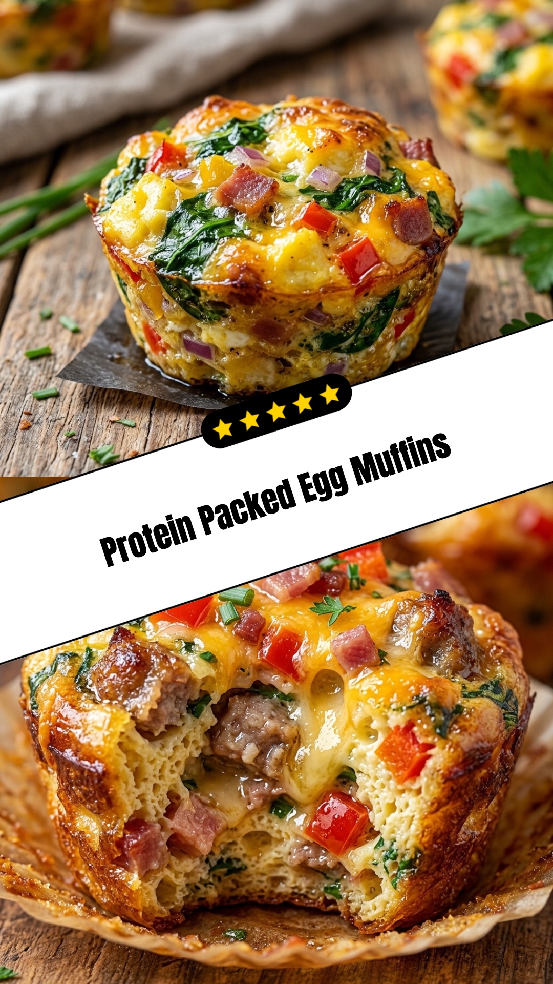 Protein Packed Egg Muffins - pin