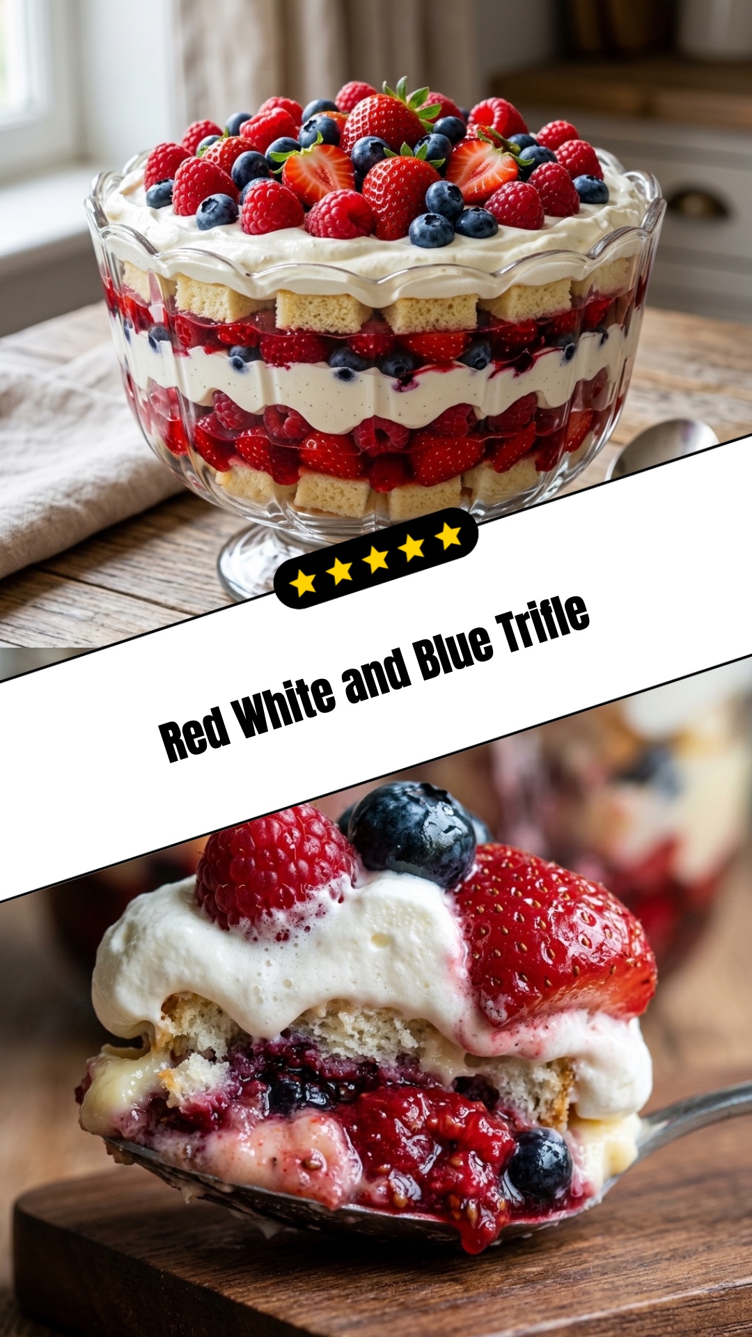 Red White and Blue Trifle - pin
