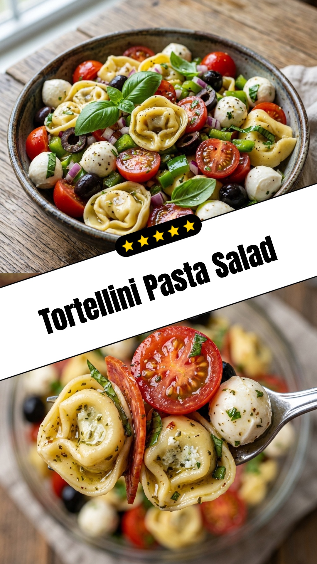 Tortellini Pasta Salad - pin