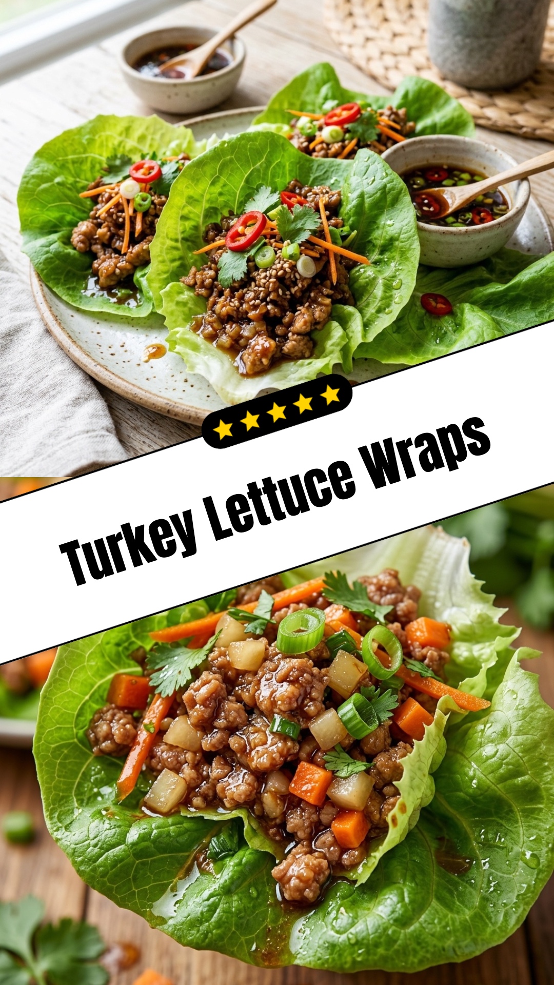 Turkey Lettuce Wraps - pin