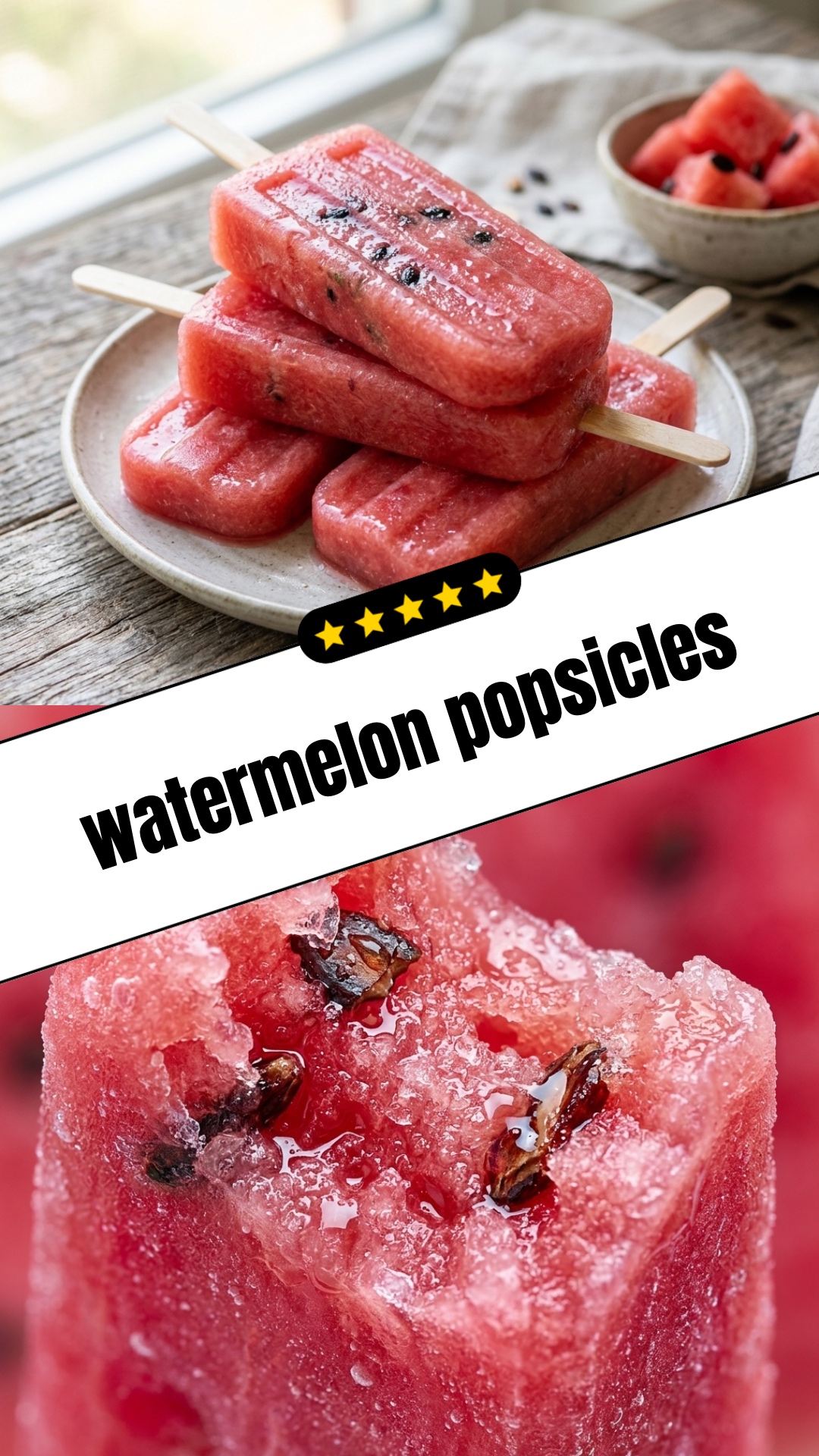 watermelon popsicles - pin