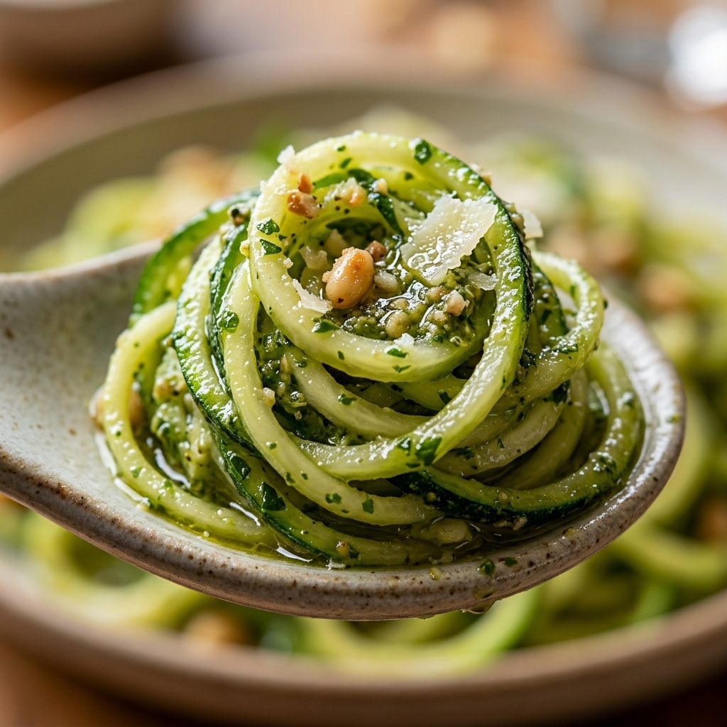 Zucchini Noodles with Pesto